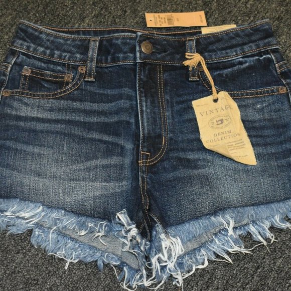 American Eagle Outfitters Pants - AE Ladies Vintage Denim High Rise Festival- Blue Jean Shorts